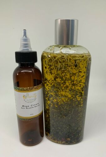 Mega Crown Hair Growth Oil - DHT Blockers - Aloe Vera - Biotin