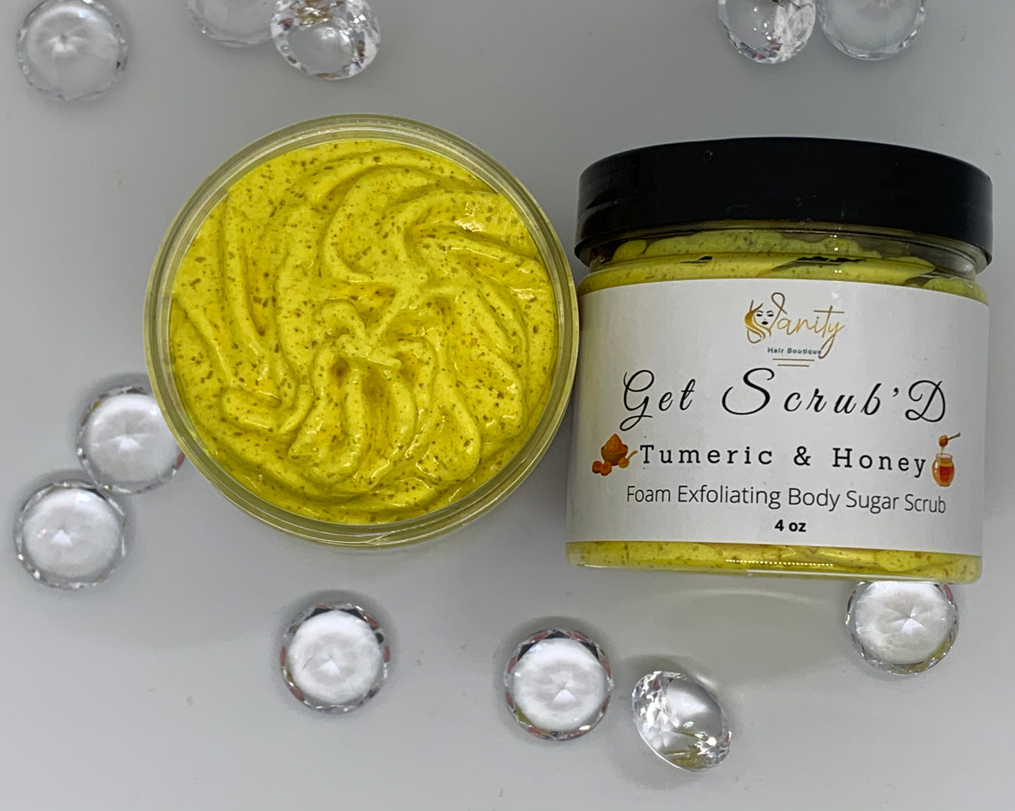 Tumeric & Honey Foam Exfoliating Body Sugar Scrub