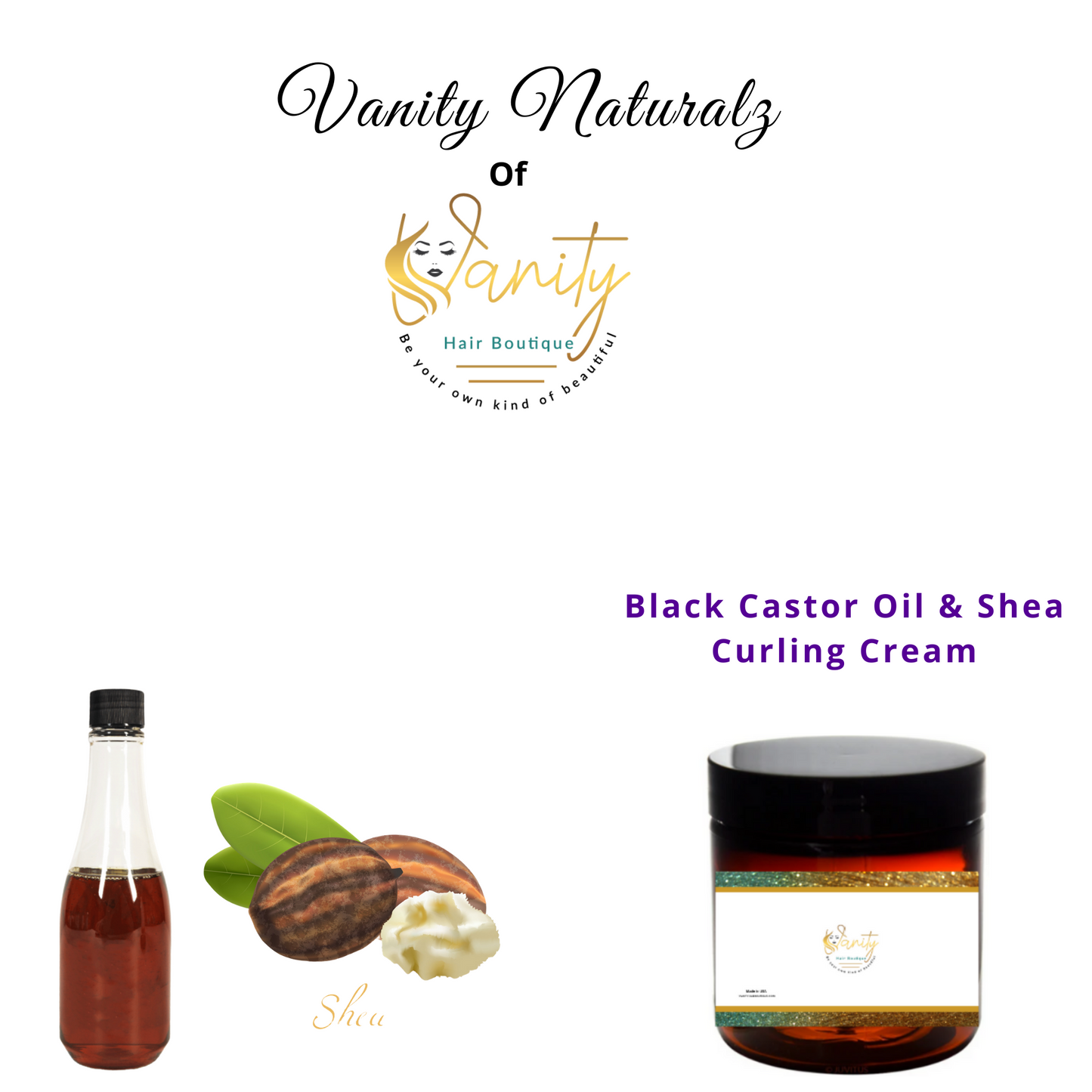 Black Castor Oil & Shea Curling Cream