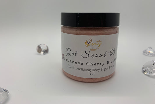 Japanese Cherry Blossom Foam Exfoliating Body Sugar Scrub